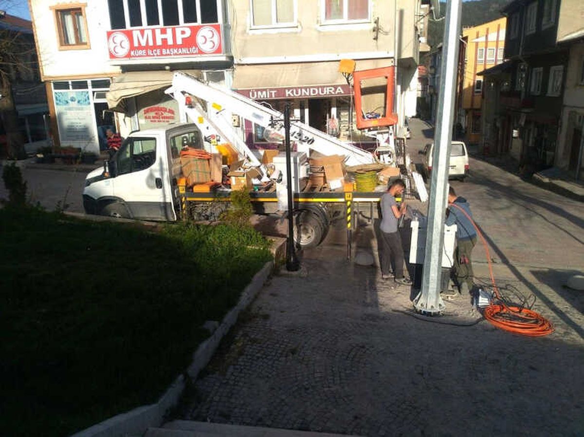 Küre\'de Caddelere Hareketli ve Sabit Kameralar Kuruldu