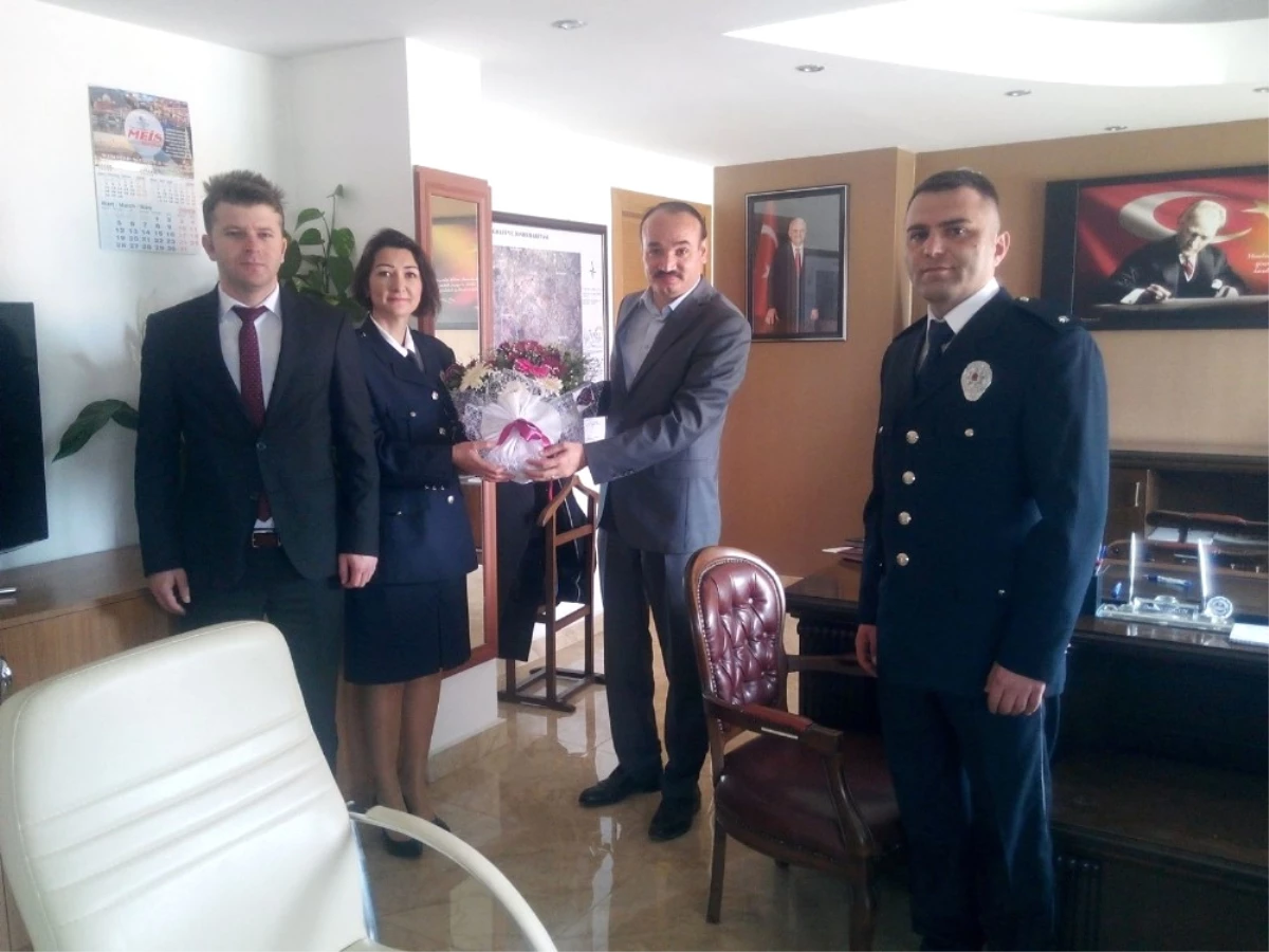 Polis Teşkilatından Başkan Arslan\'a Ziyaret