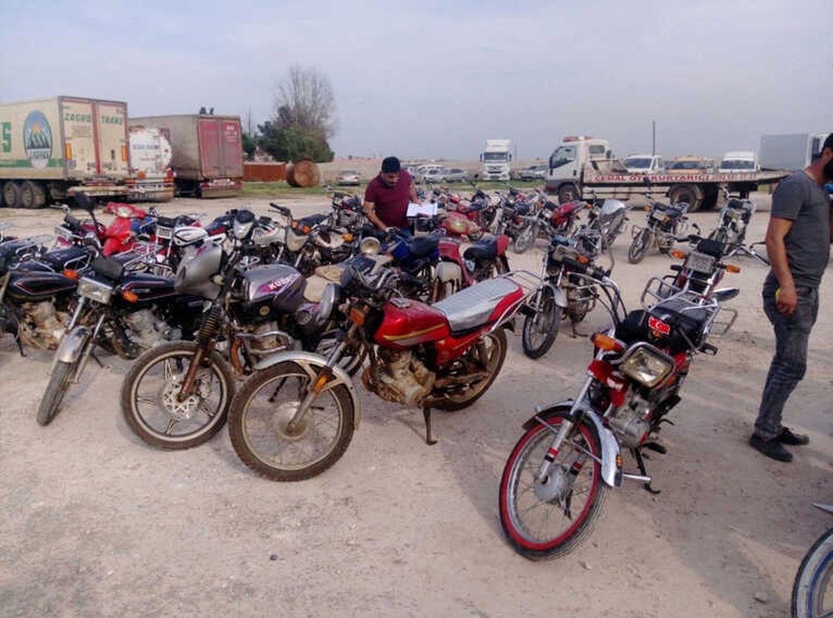 Şanlıurfa\'da 48 Çalıntı Motosiklet Ele Geçirildi