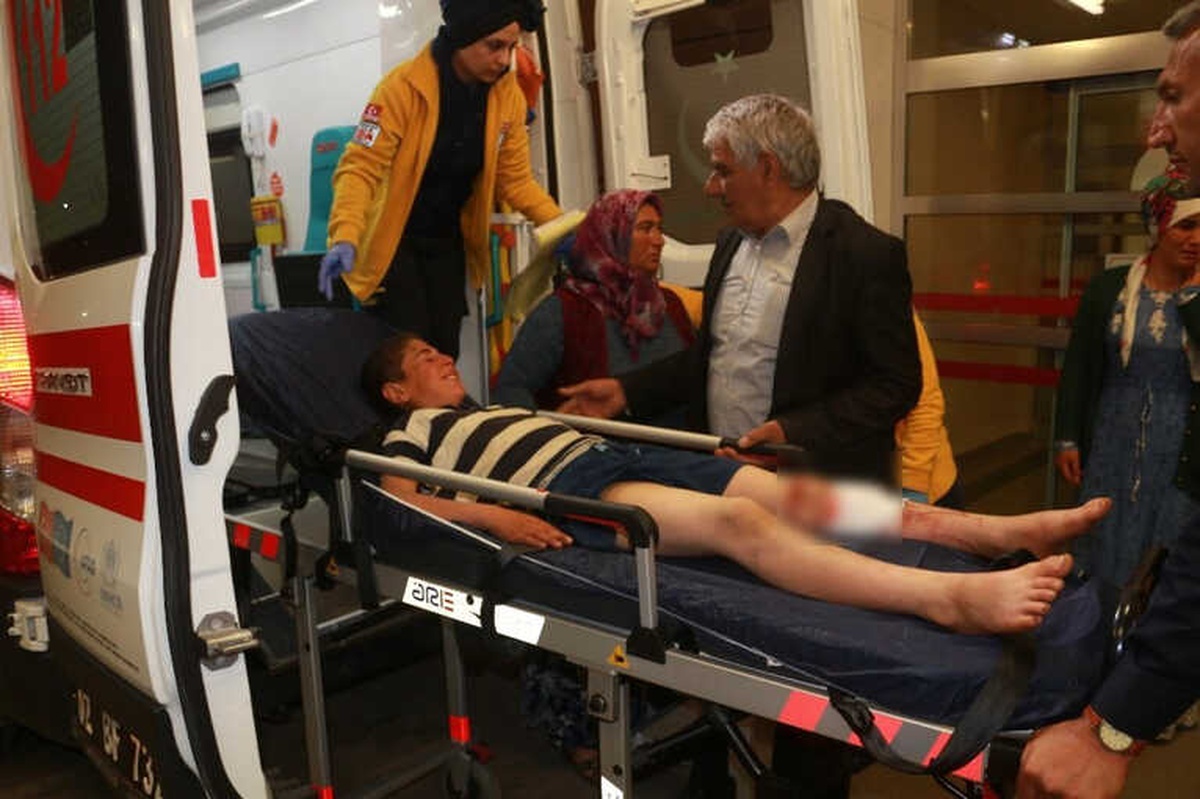 Üzerinden At Arabası Geçen Çocuk Yaralandı