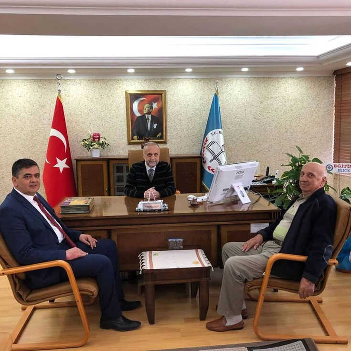 Başkan Yalçın\'dan İl Müdürü Erdoğan\'a Hayırlı Olsun Ziyareti