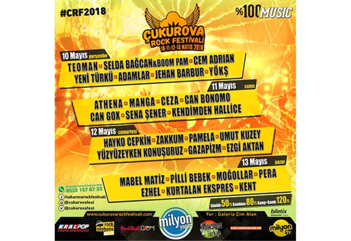 Çukurova Rock Festivali 2018