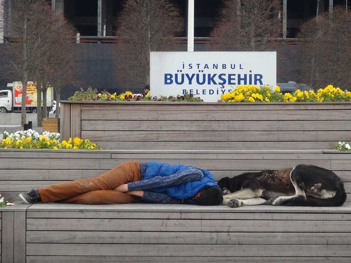 Taksim\'de Duygulandıran Görüntü