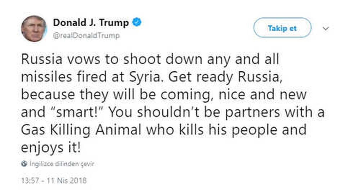 ABD Başkanı Trump: "Hazır Ol Rusya, Çünkü O Füzeler Geliyor"