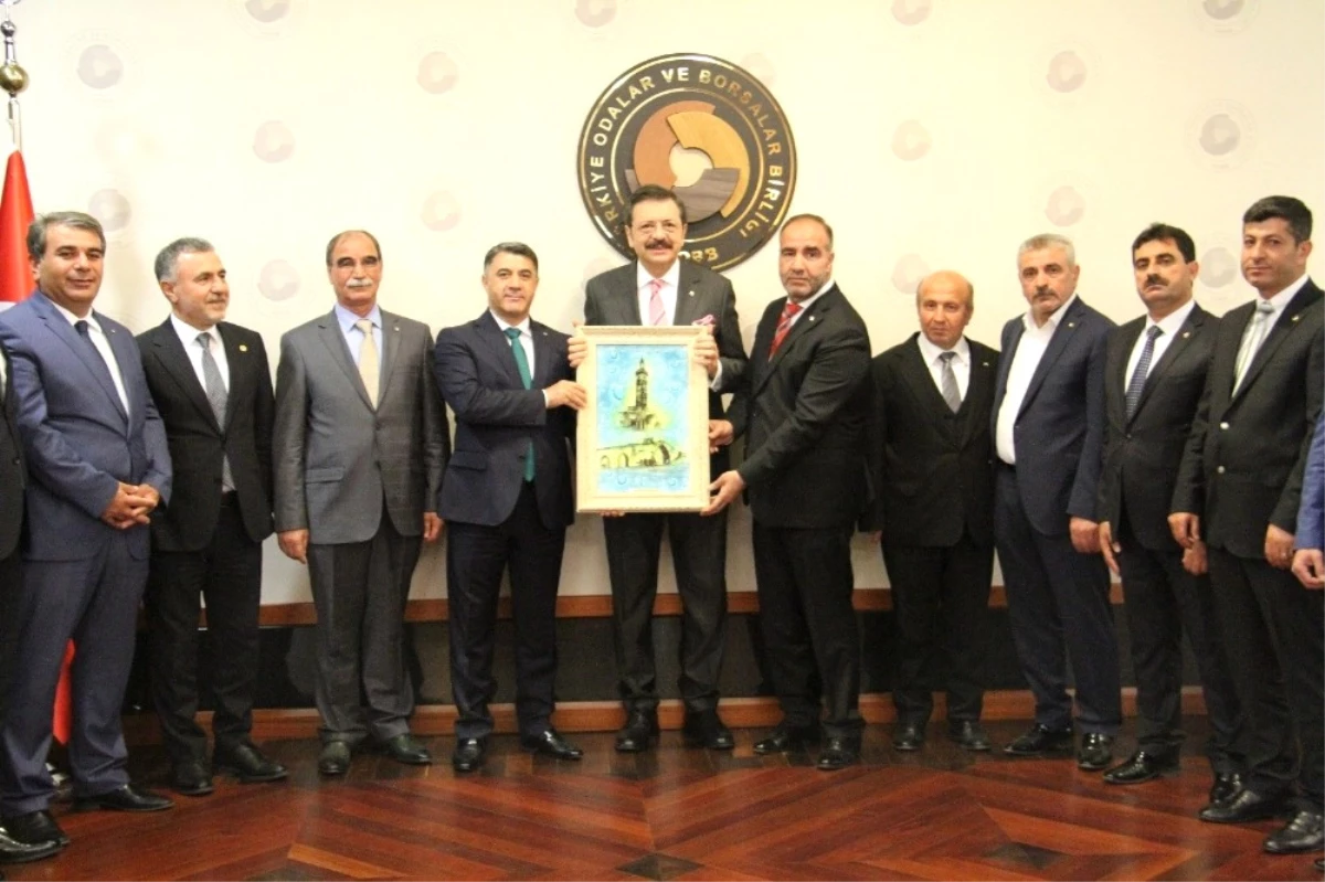 Başkan Yeşil, Projelerini TOBB Başkanı Hisarcıklıoğlu\'na Anlattı