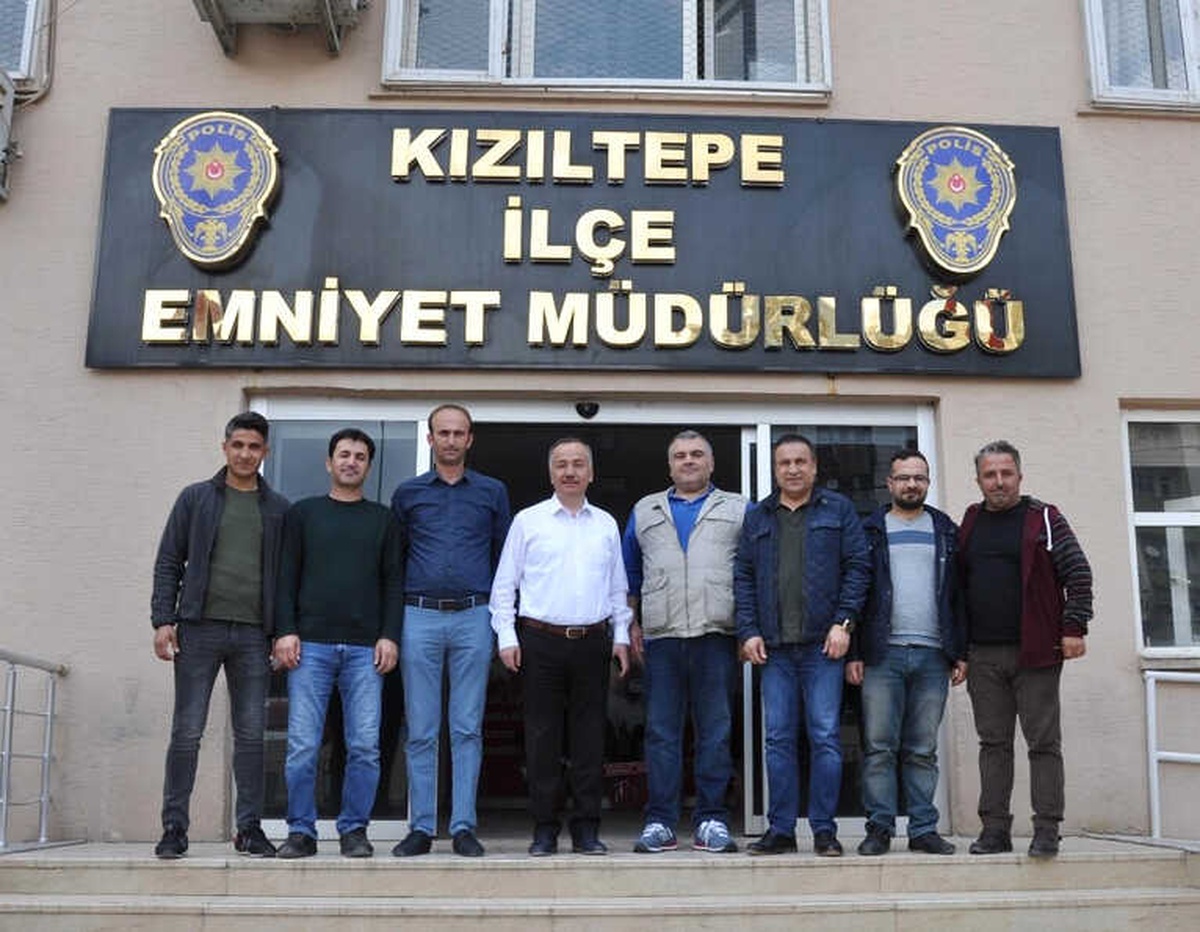 Kızıltepe\'de Gazetecilerden Emniyete Ziyaret