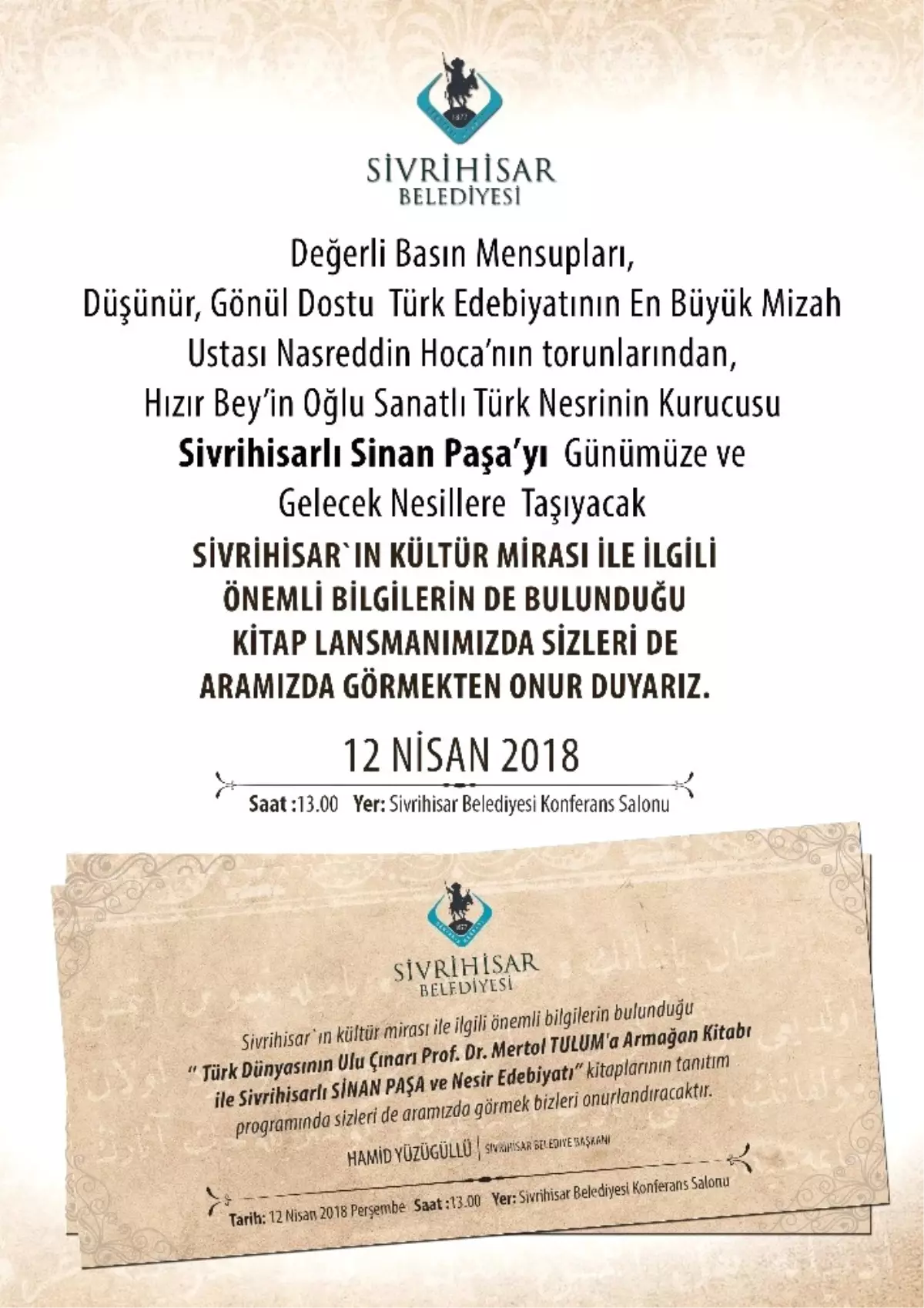 Sivrihisar Tarihini Ortaya Çıkarıyor