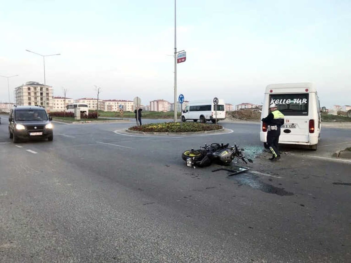 Tekirdağ\'da Trafik Kazası: 1 Yaralı