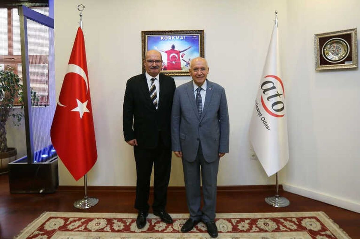 Başkan Yaşar\'dan ATO\'ya Geçmiş Olsun Ziyareti