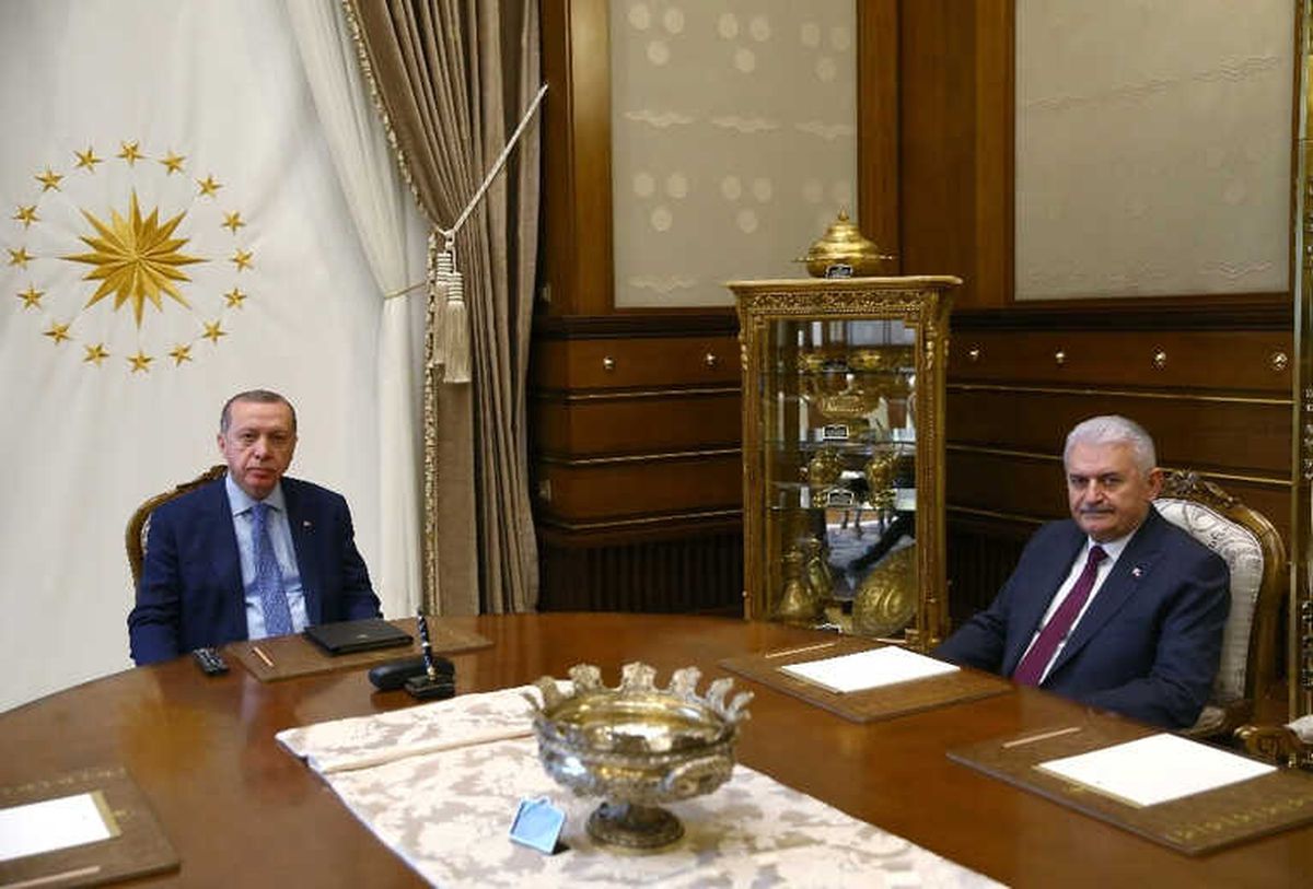 Cumhurbaşkanı Erdoğan, Başbakan Yıldırım\'ı Kabul Etti