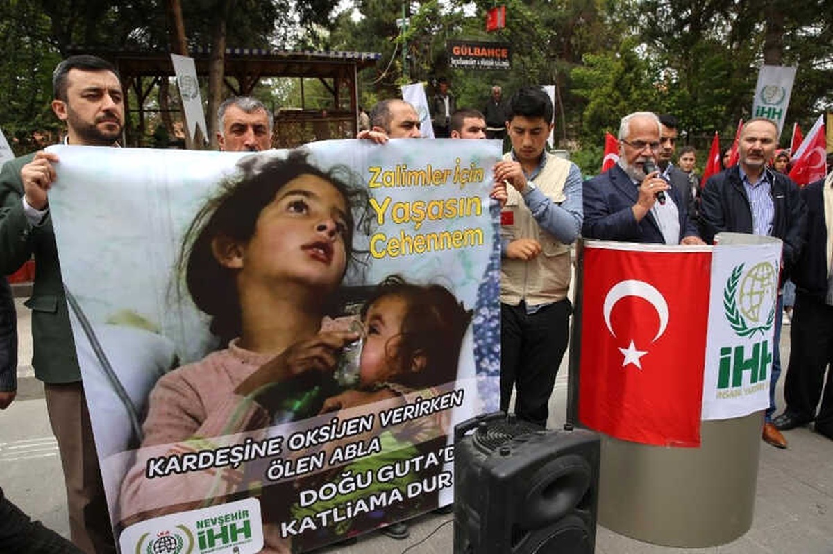 Doğu Guta\'ya Kimyasal Saldırı Nevşehir\'de Protesto Edildi