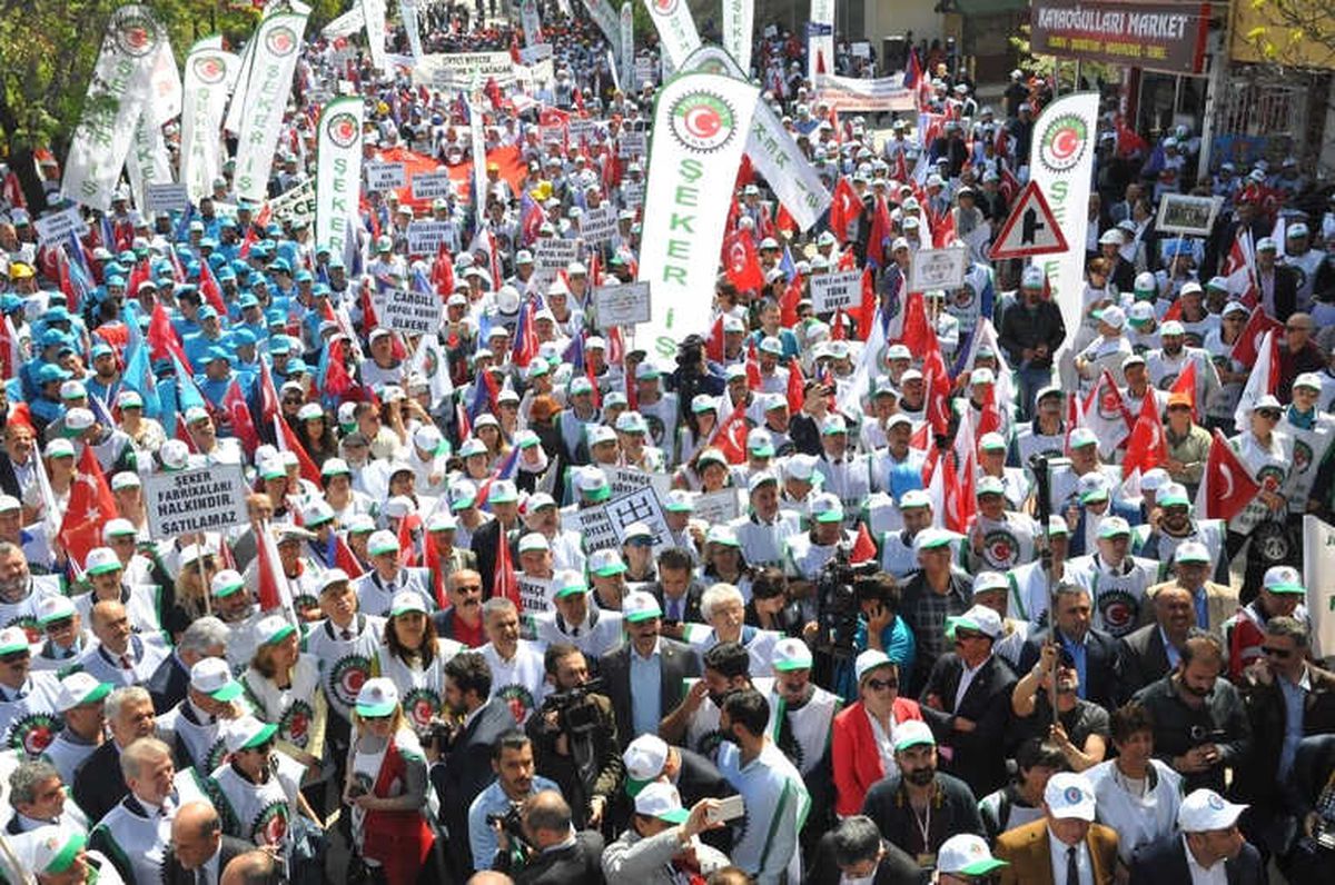 Başkent\'te Şeker Fabrikası Eylemi