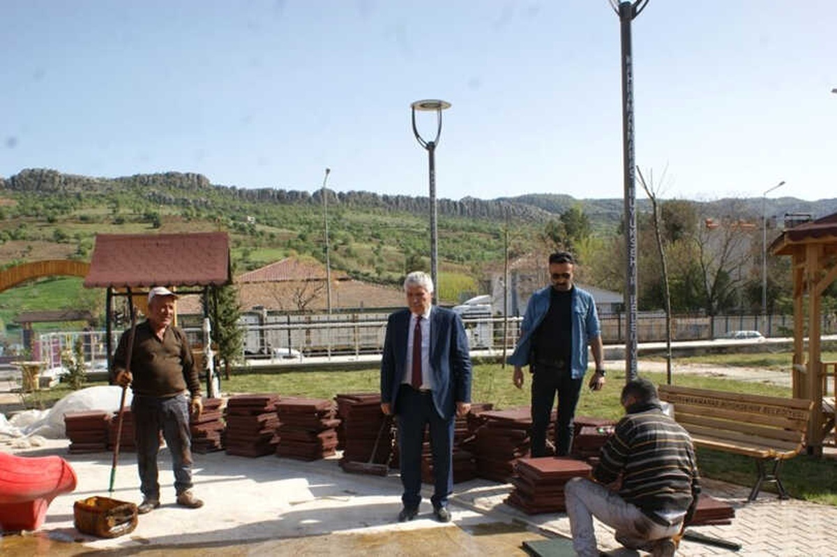 Çermik\'te Sütçü İmam Parkı Tamamlanma Aşamasına Geldi
