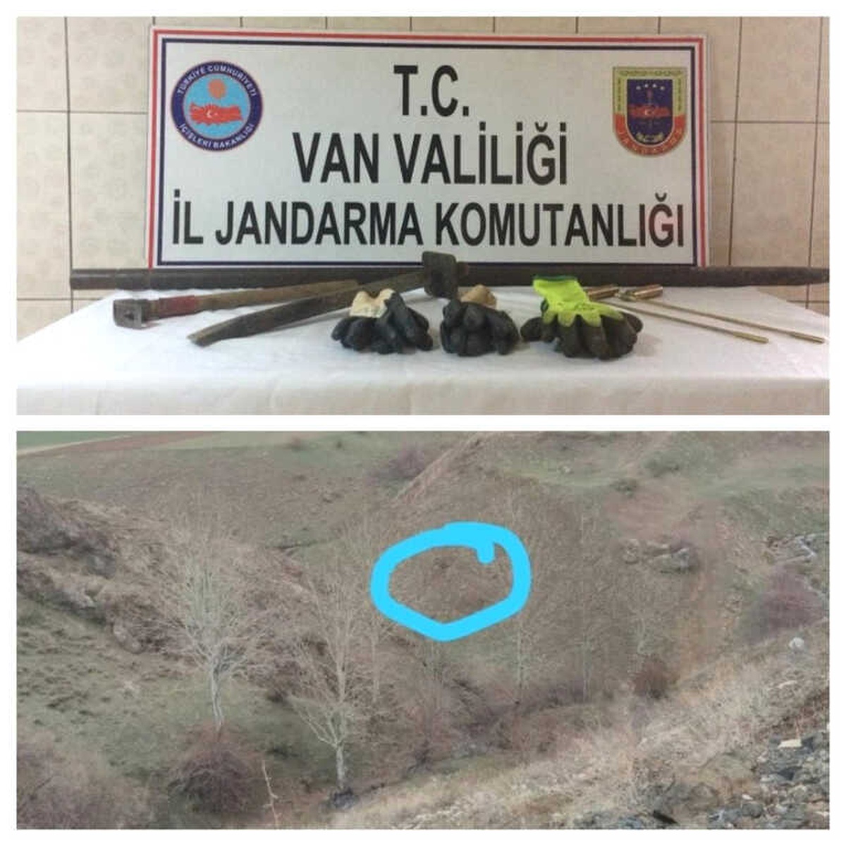Kilise Bölgesinde Kaçak Kazı Yapan 3 Şüpheliye Suçüstü