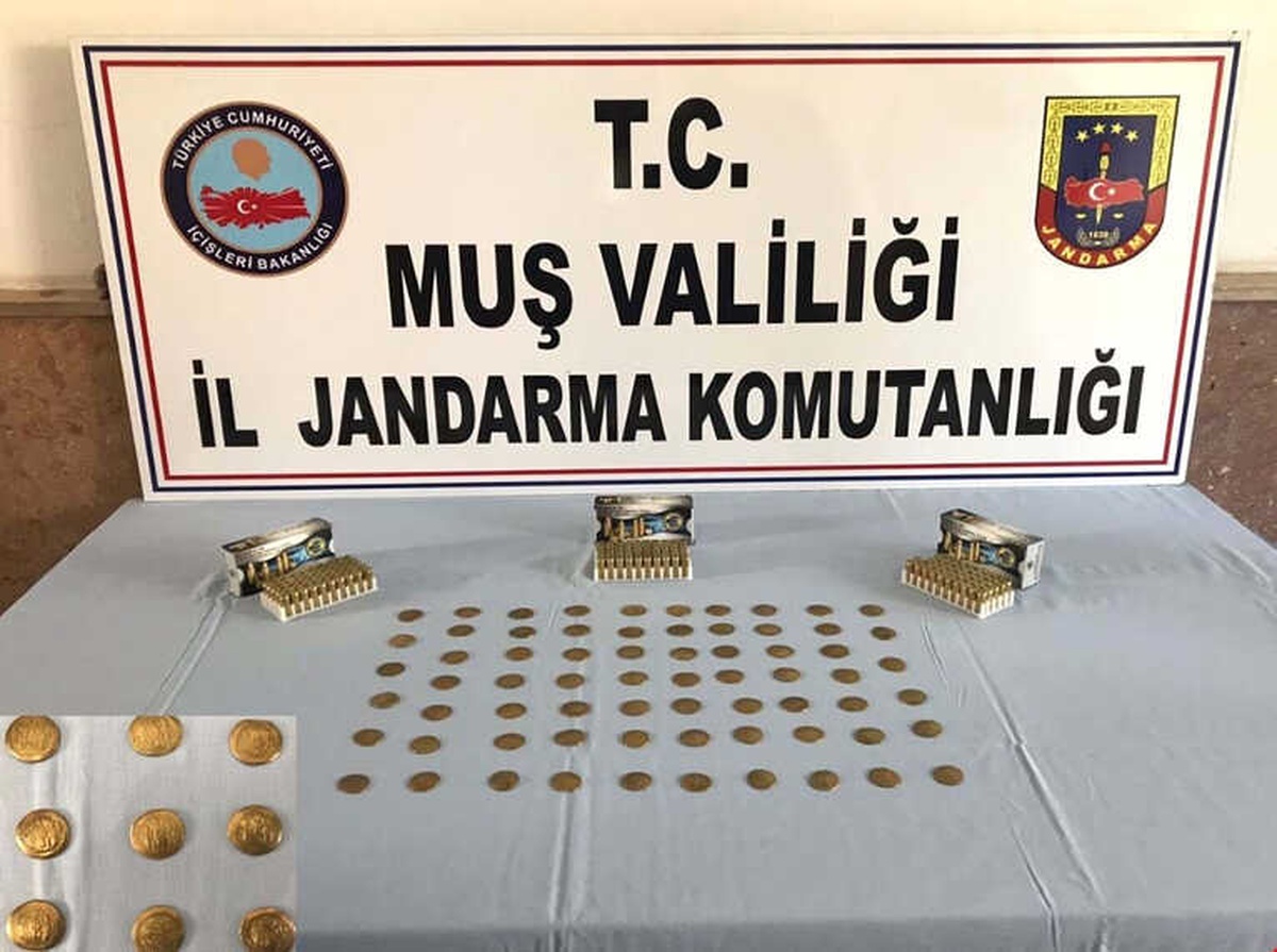 Muş\'ta 68 Adet Sikke ve 147 Adet Tabanca Fişeği Ele Geçirildi
