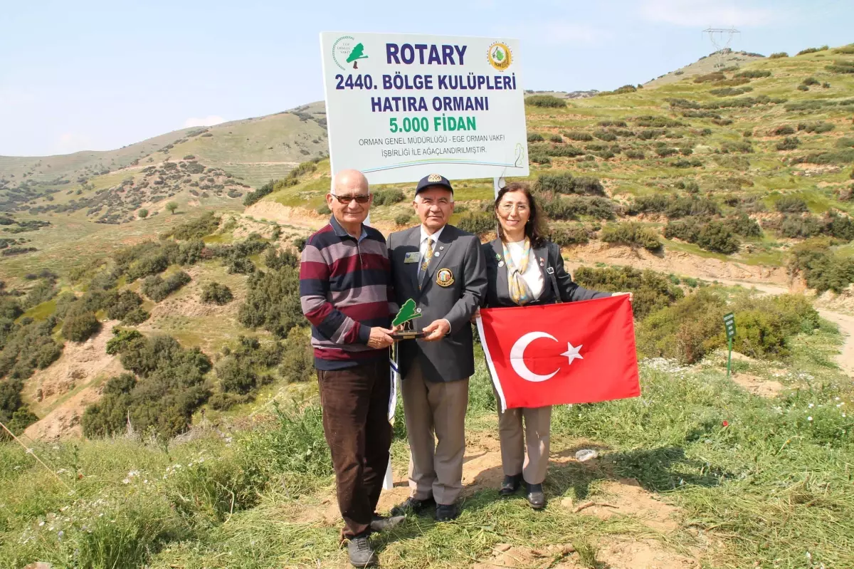 Rotary\'den 5 Bin Fidanlık Hatıra Ormanı