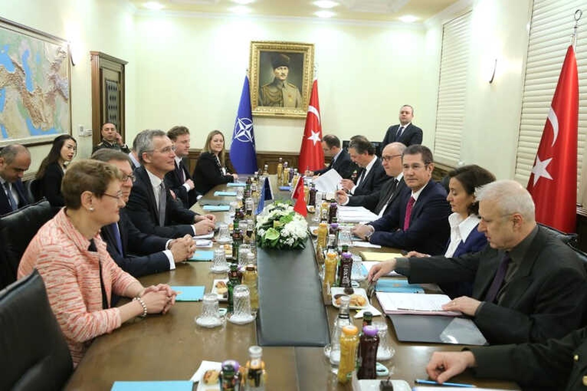 NATO Genel Sekreteri Jens Stoltenberg ile Milli Savunma Bakanı Nurettin Canikli\'nin Katıldığı...