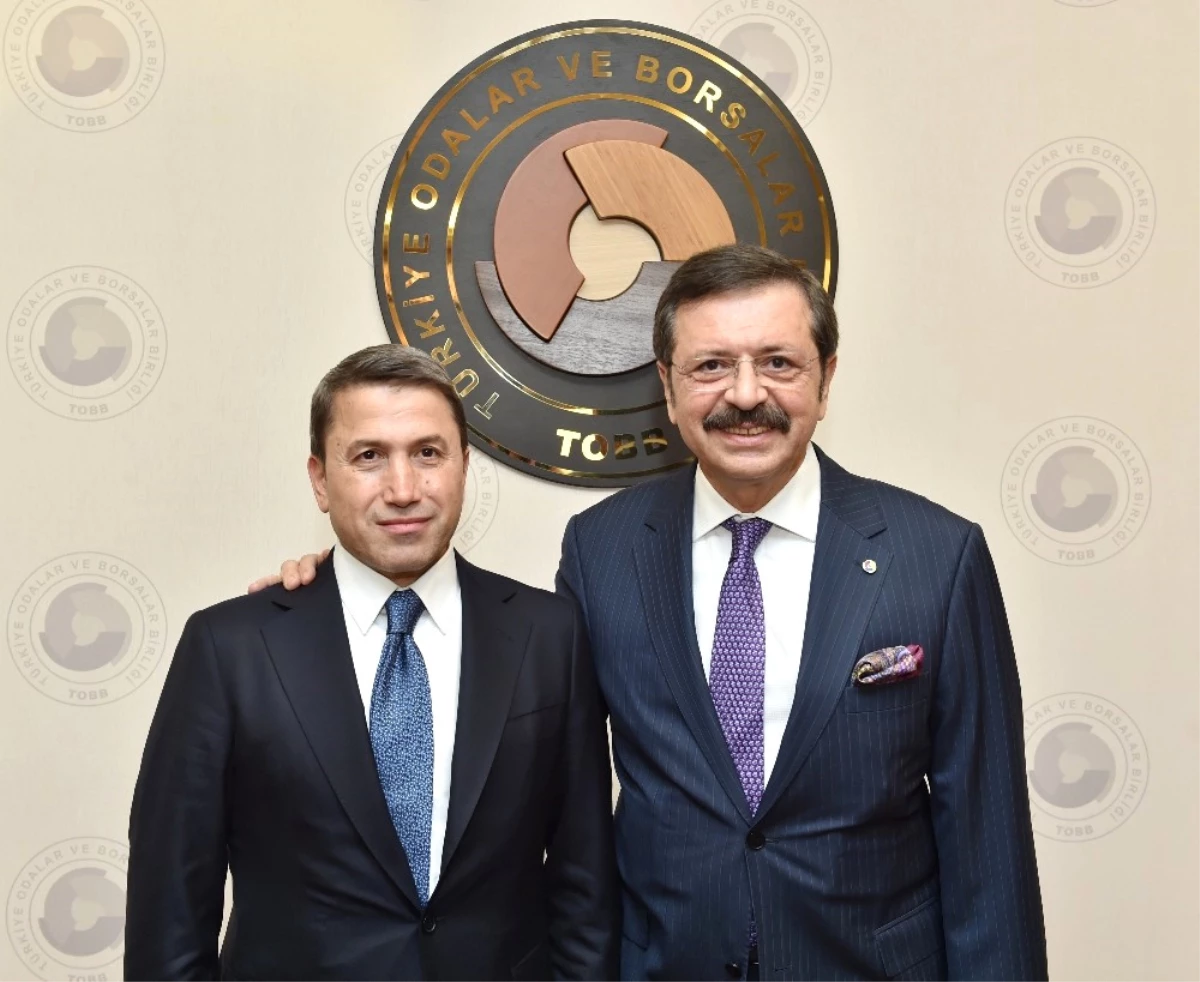 Siirt Tso Heyeti, TOBB Başkanı Hisarcıklıoğlu\'nu Ziyaret Etti