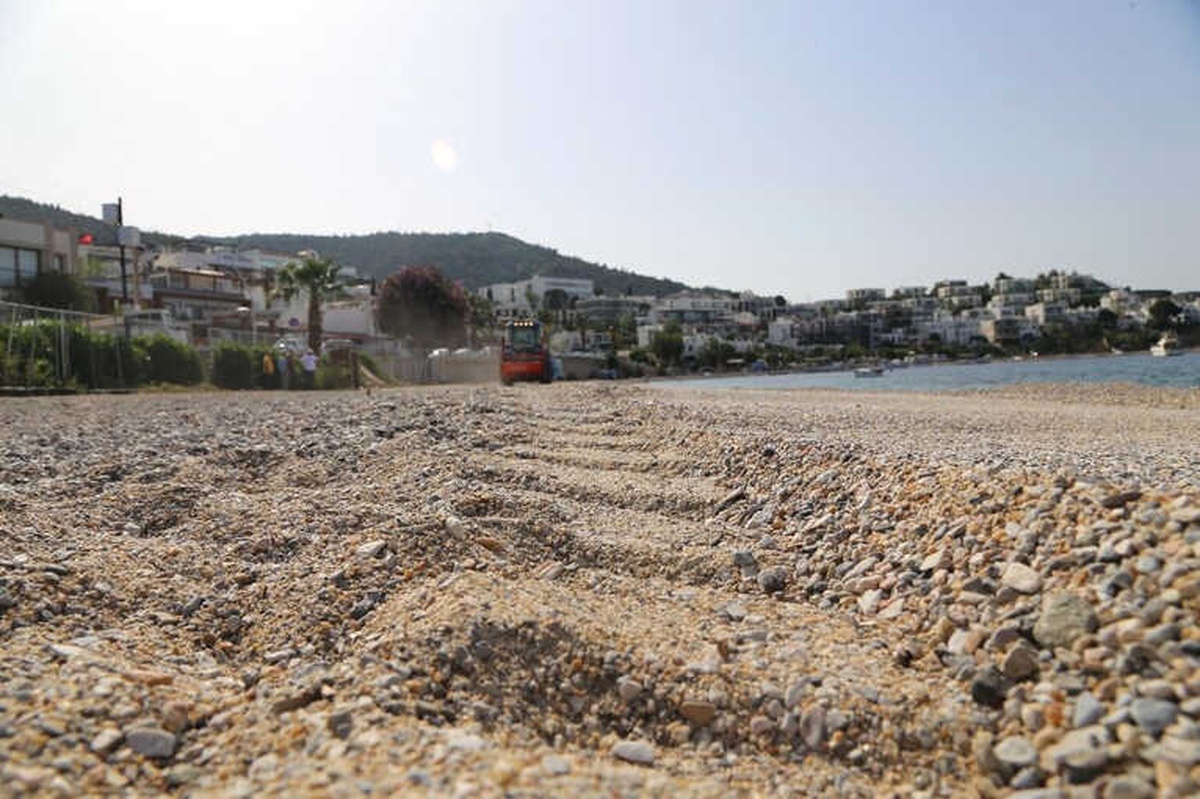 Bodrum Sahilleri Yaza Hazırlanıyor