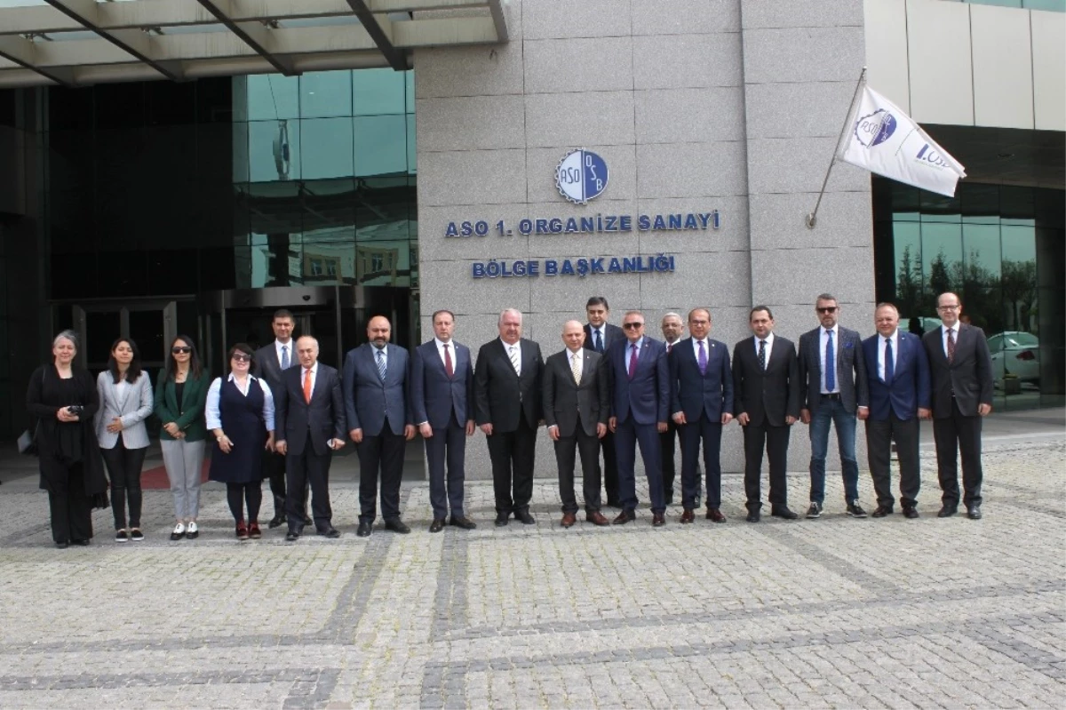 Ankara Üniversitesi Rektörü ve Akademisyenleri Aso 1. Osb\'yi Ziyaret Etti