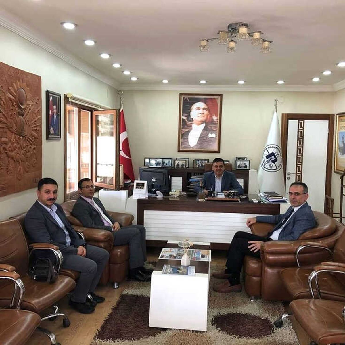Başkan Yalçın\'a Ziyaretler Devam Ediyor