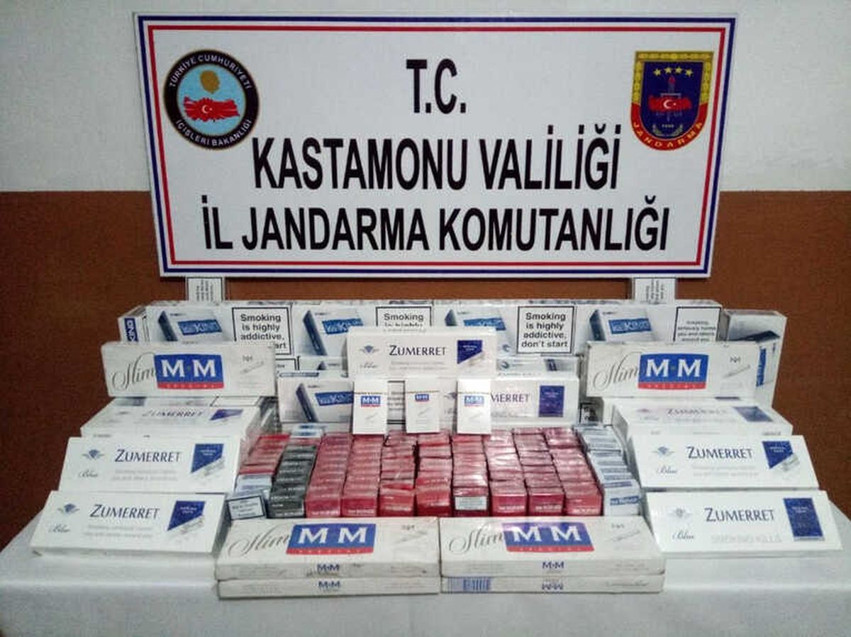 Kastamonu\'da 815 Paket Kaçak Sigara Ele Geçirildi