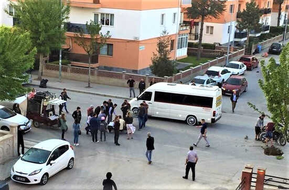 Alkollü Motosiklet Sürücüsü Kaza Yaptı