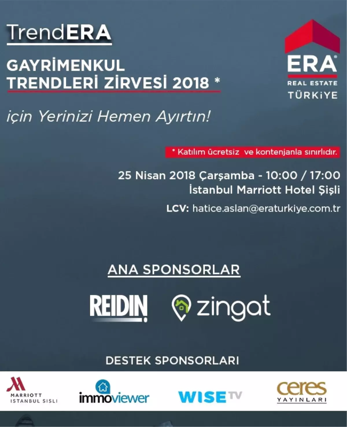 Gayrimenkul Zirvesi 25 Nisan\'da İstanbul\'da