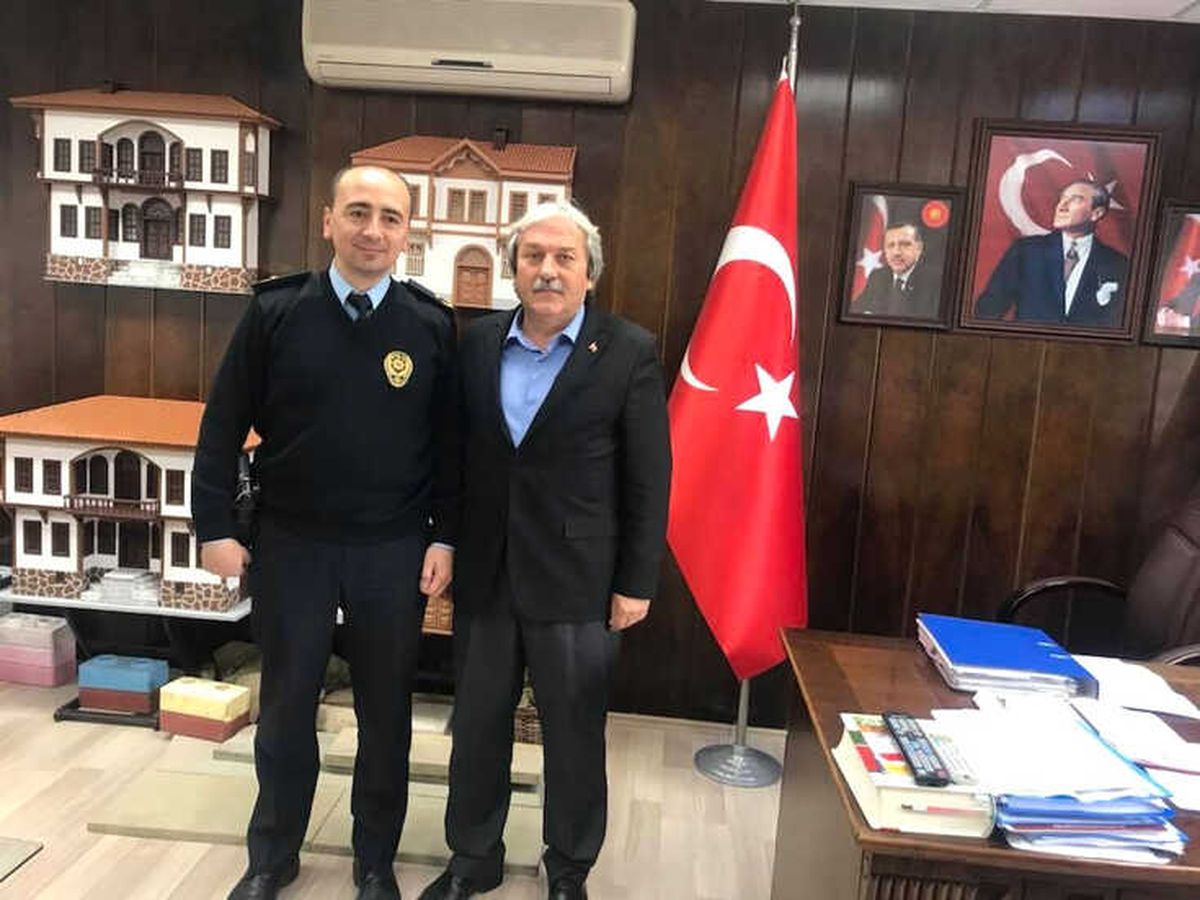 İlçe Emniyet Müdürü Bölükbaşı, Başkan Şahin\'i Makamında Ziyaret Etti