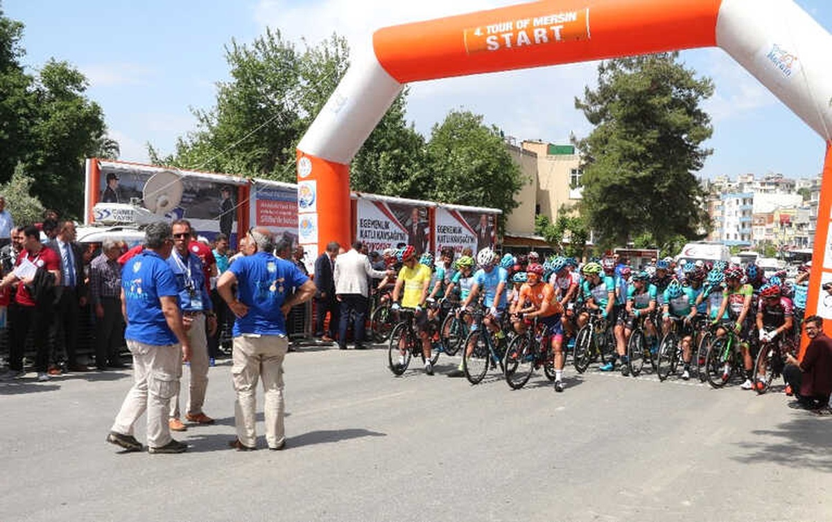 Tour Of Mersin Uluslararası Bisiklet Turunun 4\'üncüsünün İkinci Etabı Mut\'tan Başladı
