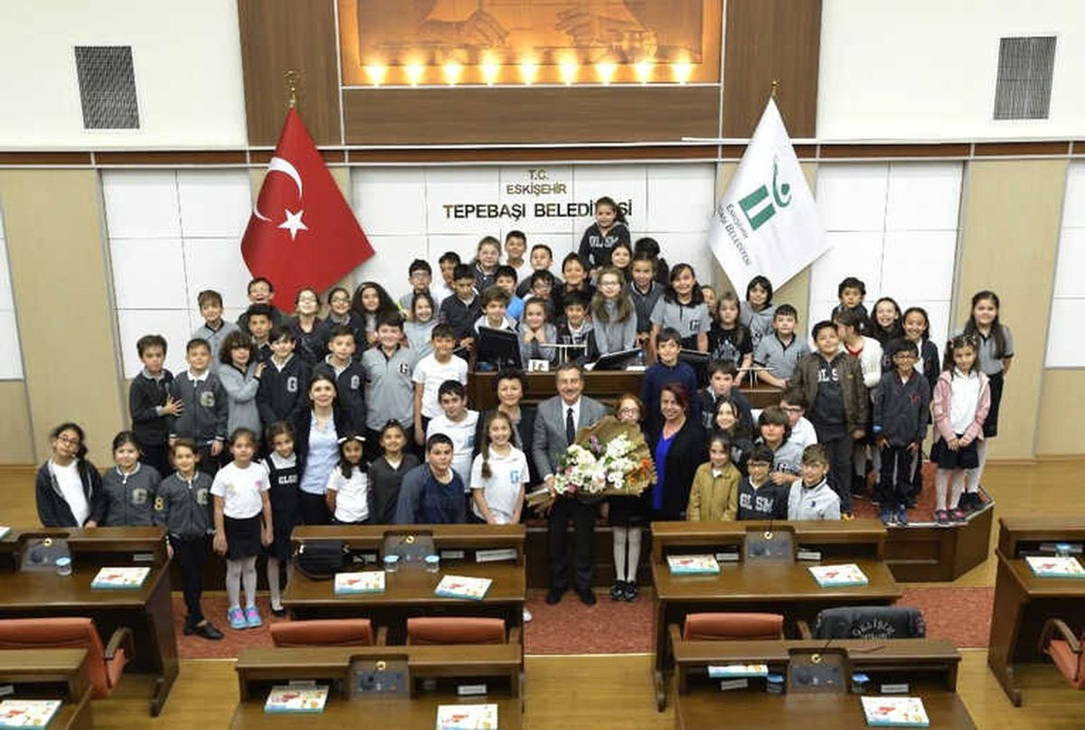 Başkan Ataç Çocuklara Belediyeciliği Anlattı