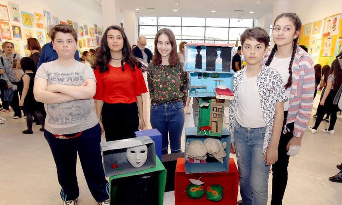Çankayalı Çocukların Eseri Sanat Bianel\'inde