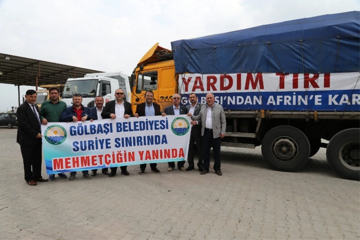 Gölbaşı Belediyesi\'nden Afrin\'e Yardım