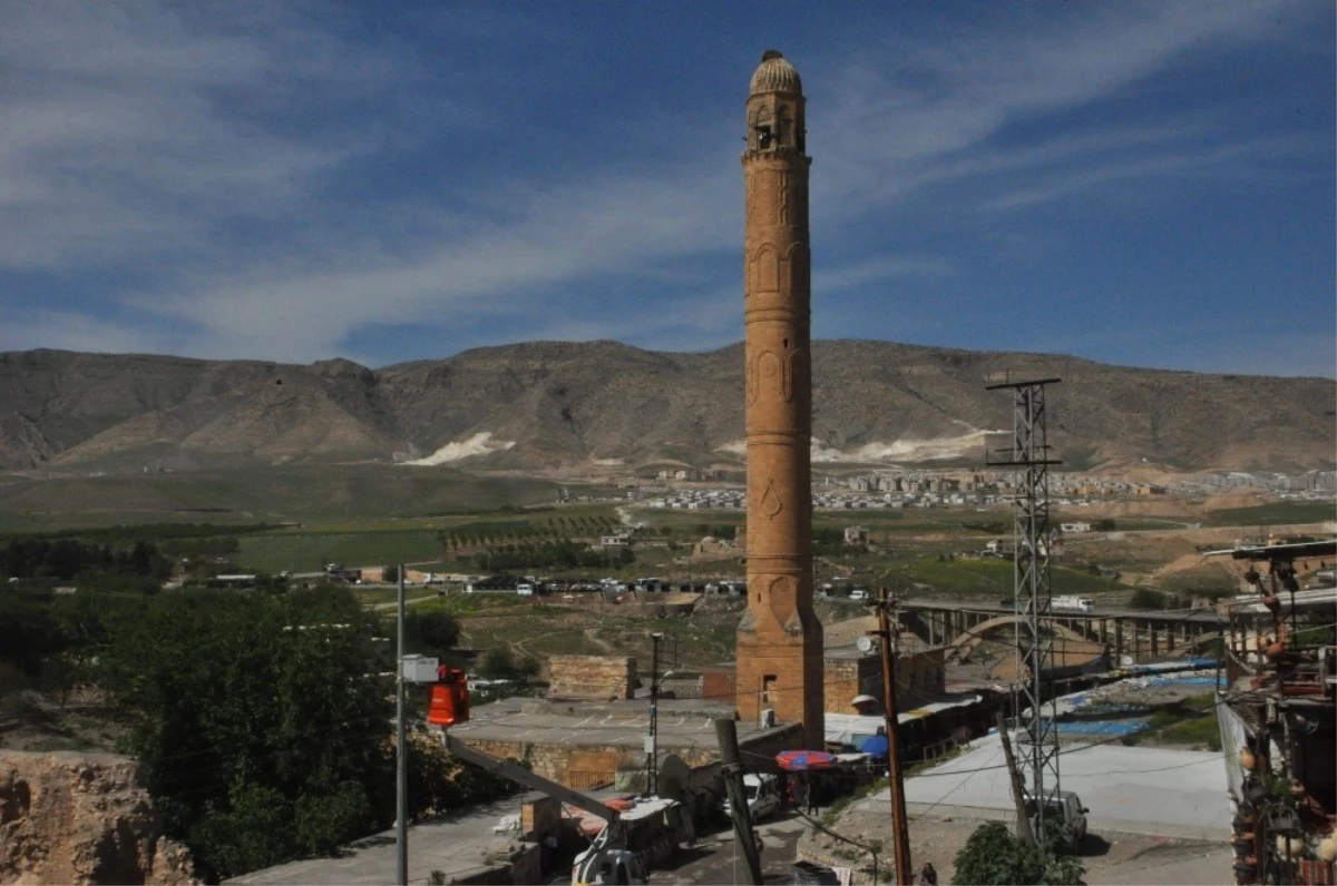 Hasankeyf\'te El Rızk Camii, Minaresi Sökülerek Taşınacak