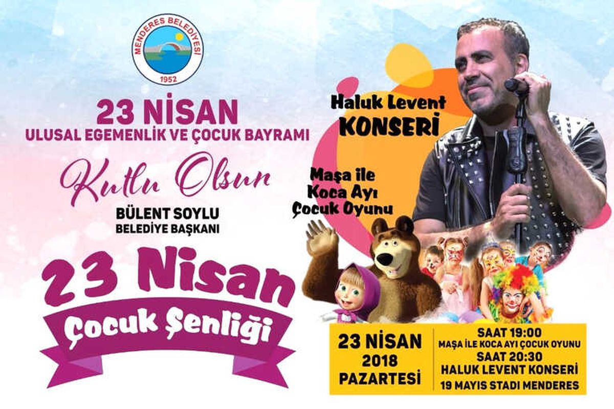 Menderes\'te 23 Nisan Coşkusu