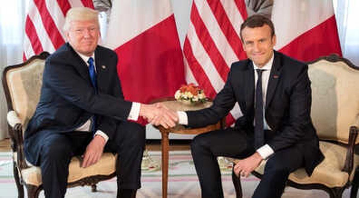 Trump, Macron\'nu Beyaz Sarayda Ağırlayacak