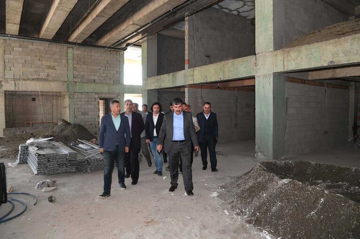 Başkan Asya, Terminal İnşaatında İncelemelerde Bulundu