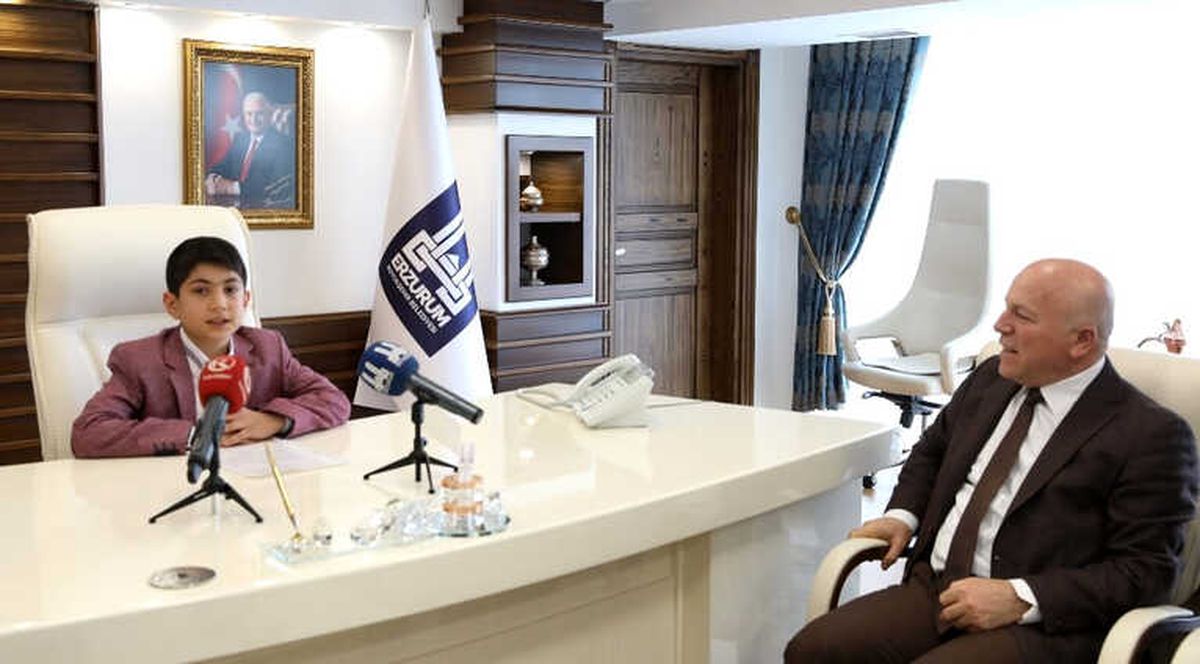Küçük Başkan Gezer\'den Başkan Sekmen\'e Teşekkür