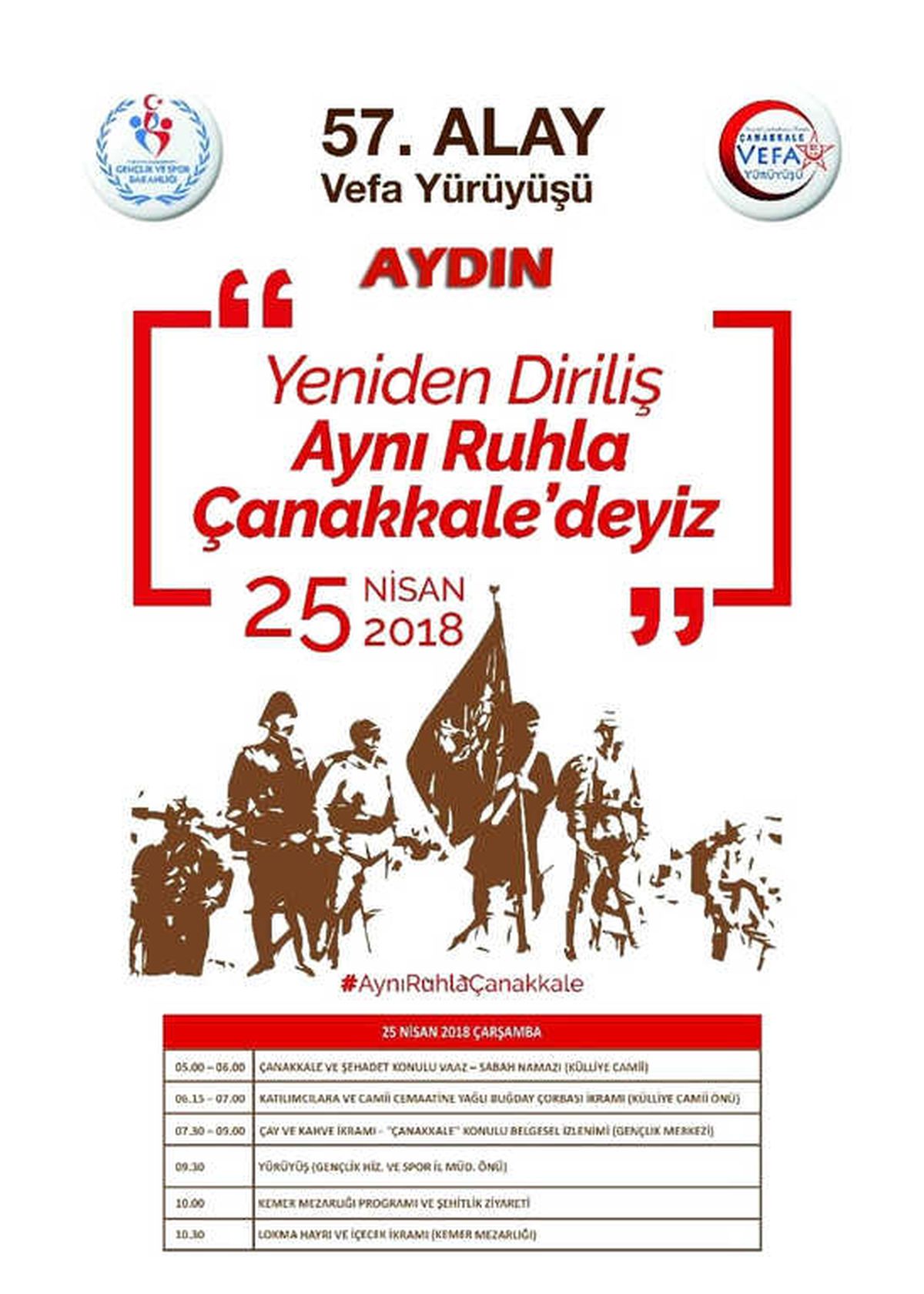 Şehitler \'Vefa Yürüyüşü\' ile Aydın\'da Yad Edilecek