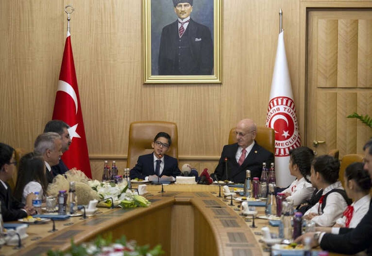 TBMM Başkanı Kahraman Çocukları Kabul Etti
