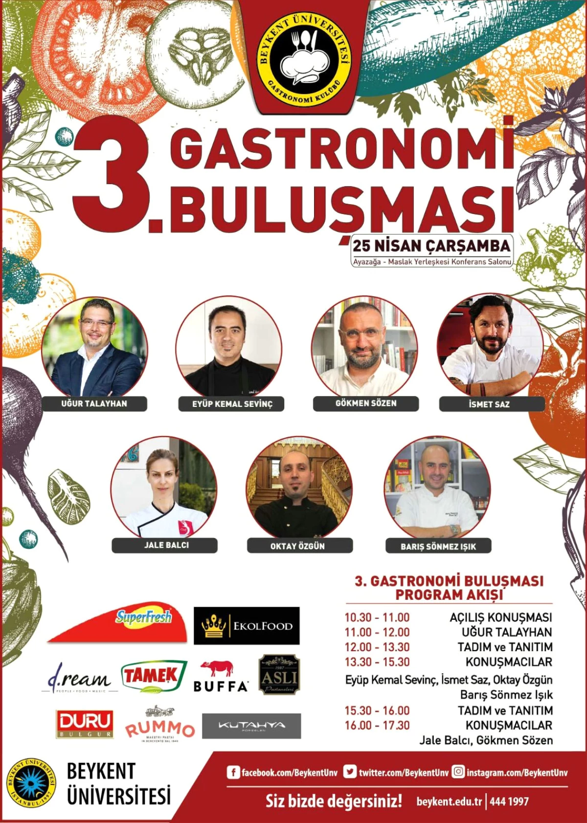 Beykent Üniversitesi 3. Gastronomi Buluşması Gerçekleşecek