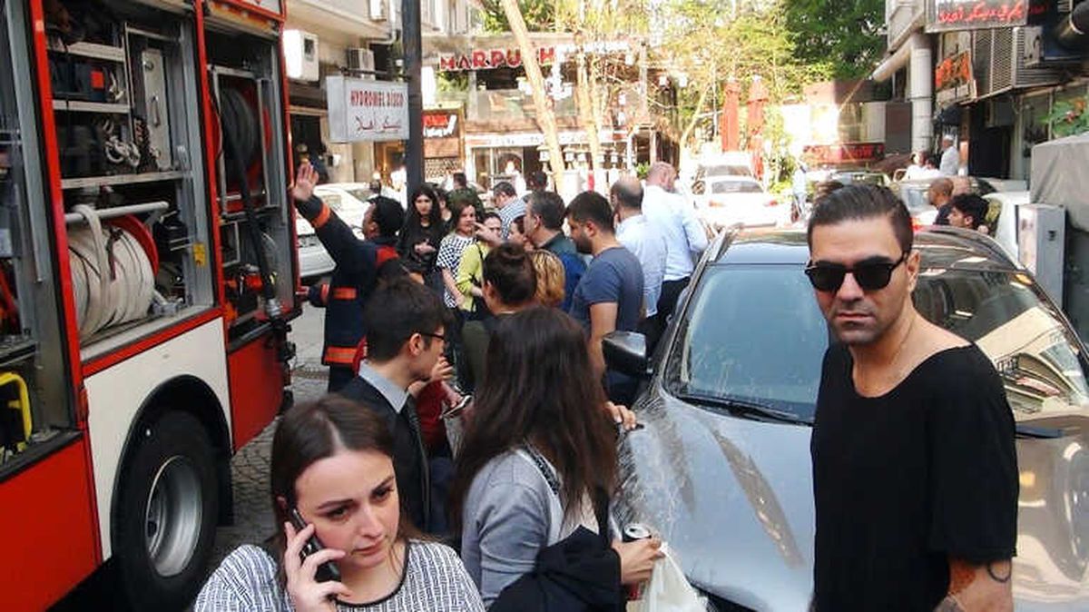 Harbiye\'de Yangın Paniği