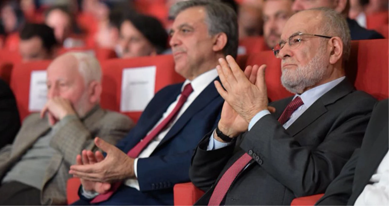 Kritik Görüşme Öncesi Gül ve Karamollaoğlu Birlikte Erbakan Ödülleri Töreni\'ne Katıldı
