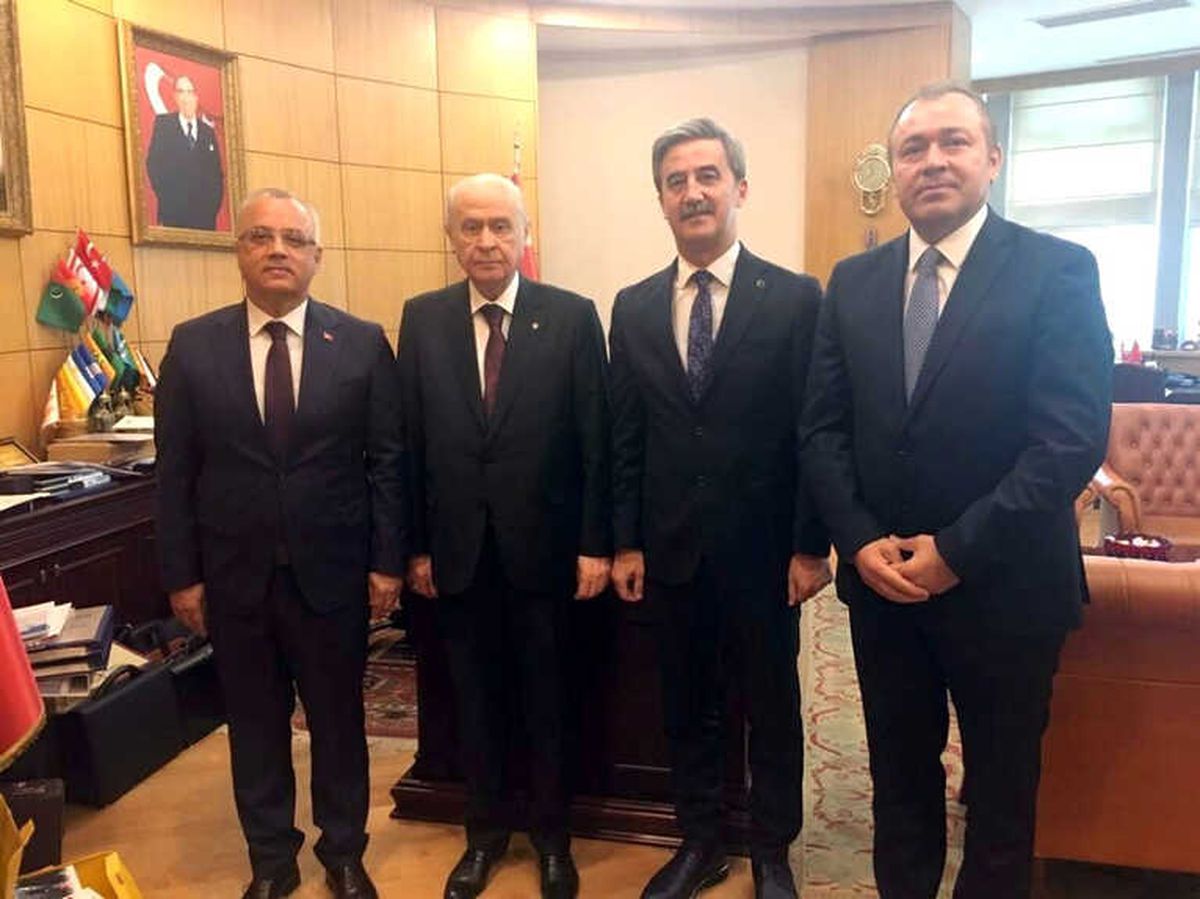 MHP\'li Başkanlar Bahçeli\'yi Ziyaret Etti