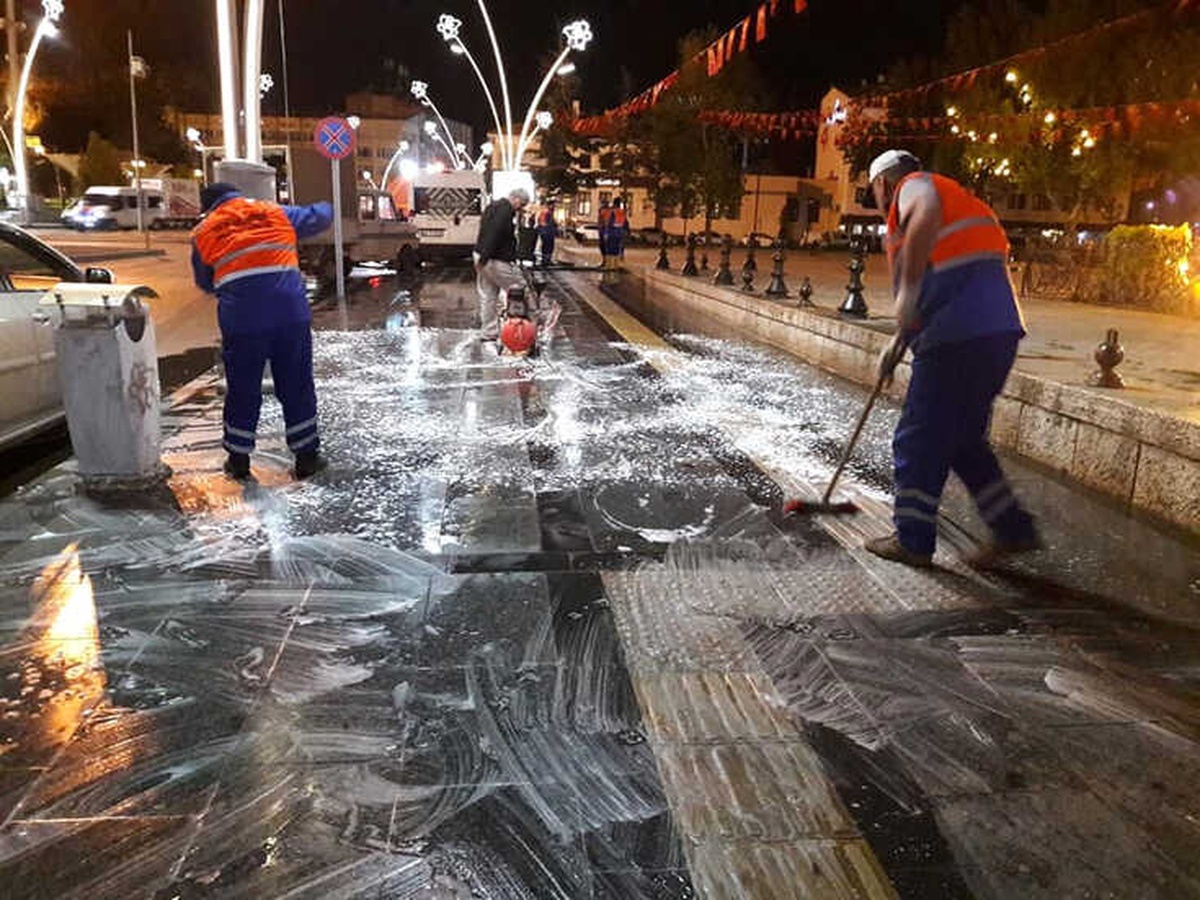 Tokat\'ta Temiz Şehir, Temiz Kaldırım Çalışması