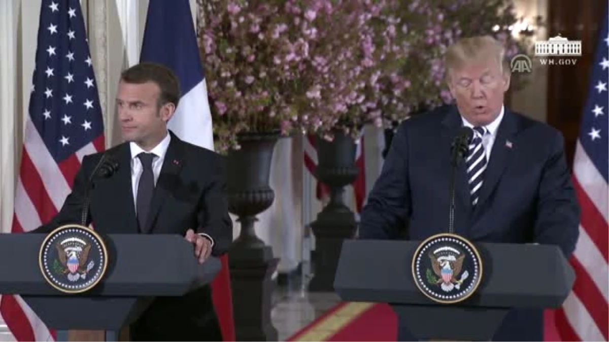 Trump-Macron Ortak Basın Toplantısı - Washıngton