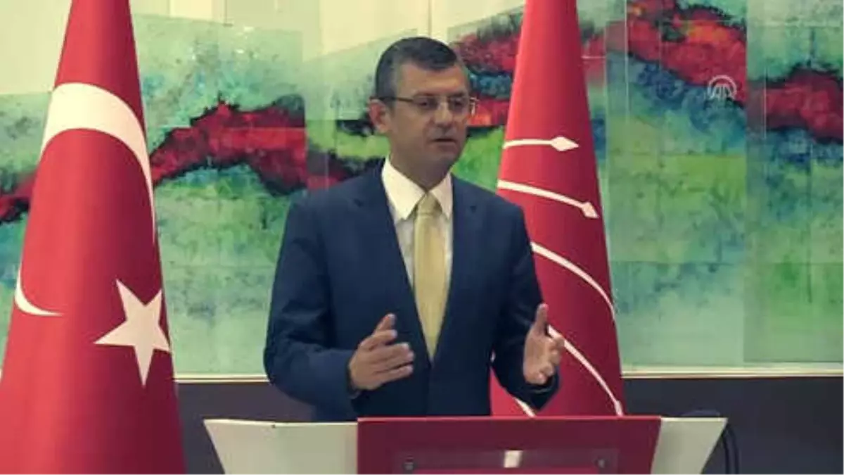 CHP Grup Başkanvekili Özel: "Chp, Hiçbir CHP\'linin İtiraz Etmeyeceği Bir Adayın Tespitinin...