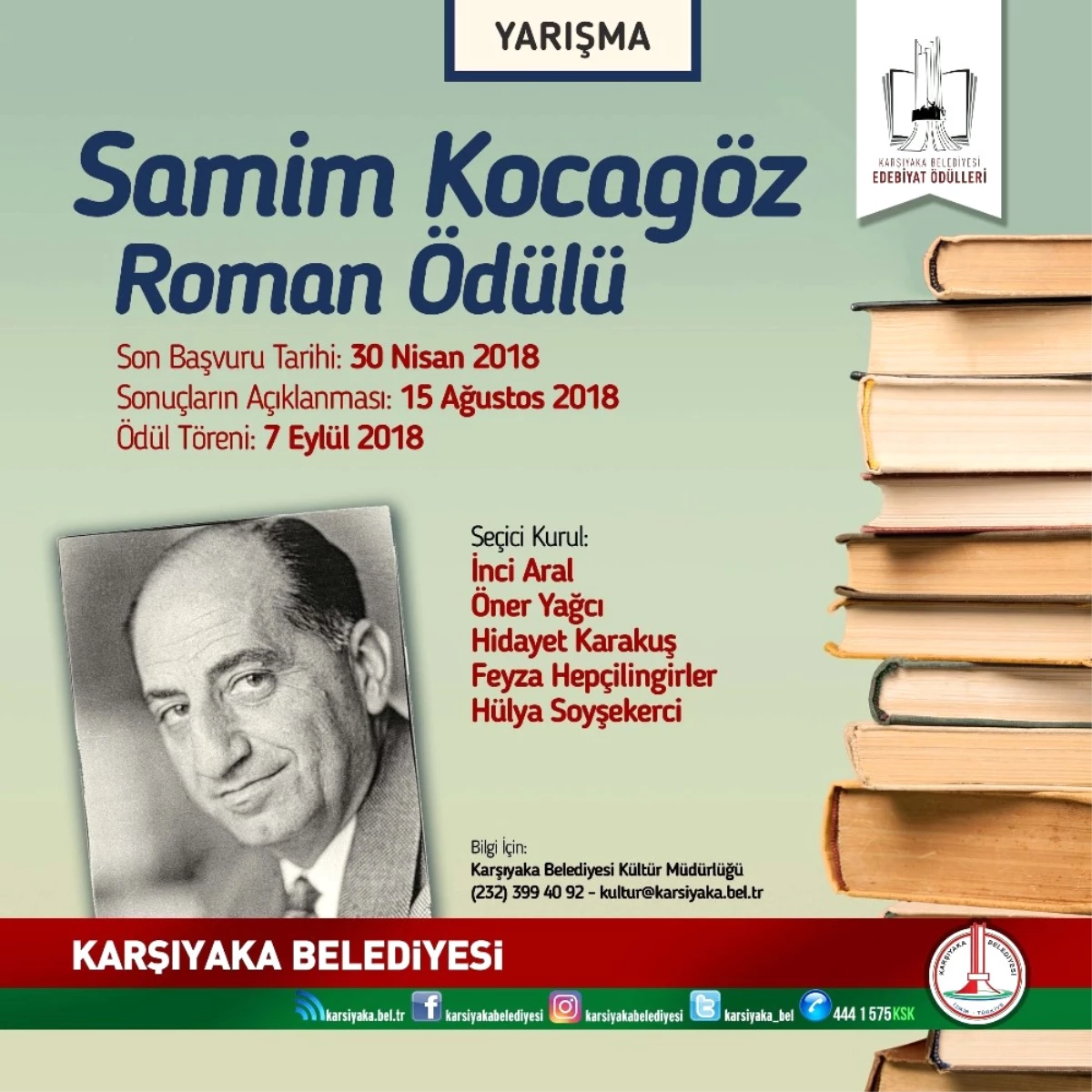 Karşıyaka Belediyesinden "Edebiyat Ödülleri"