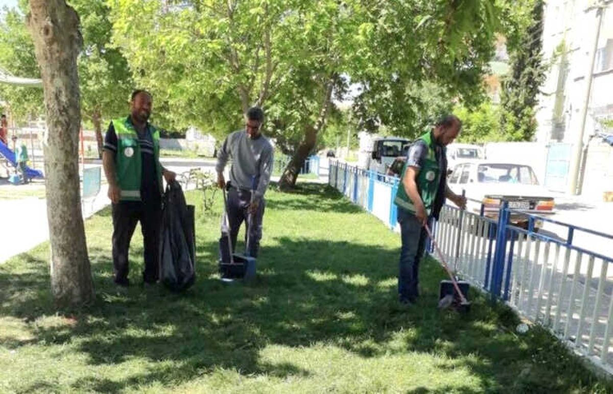 Adıyaman\'da Parklarda Bahar Bakımı