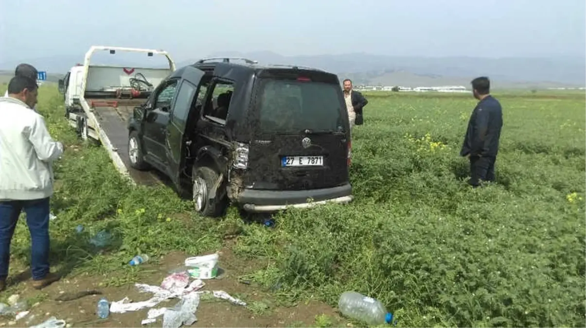 Araç Buğday Tarlasına Uçtu: 1 Yaralı